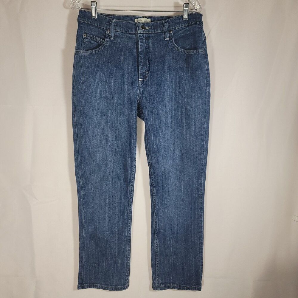 Riders by Lee Relaxed Fit Straight Leg High Rise Jeans Medium Wash Women's 12P